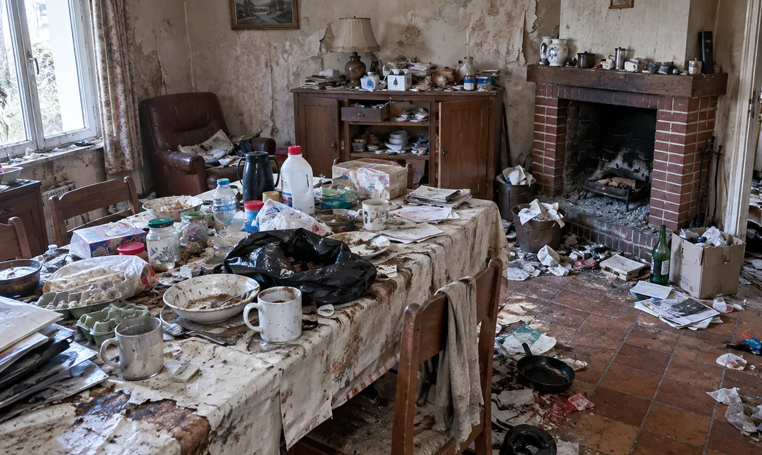 Intervention de nettoyage extrême dans un logement très dégradé à Blois
