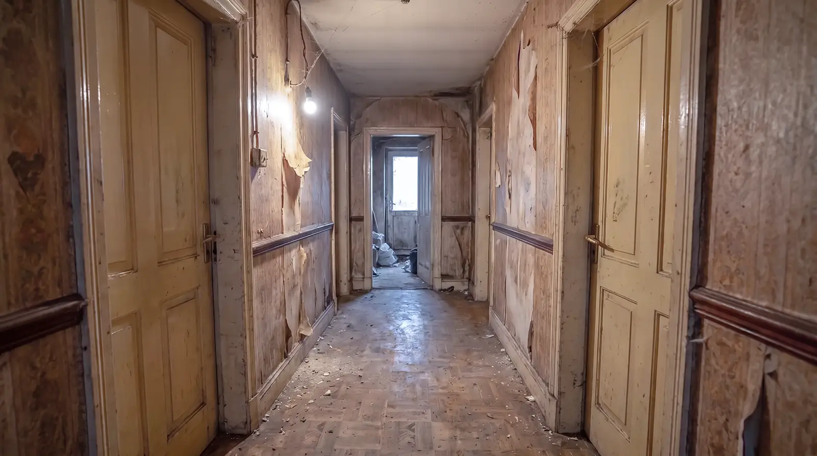 Couloir après le nettoyage Diogène à Blois