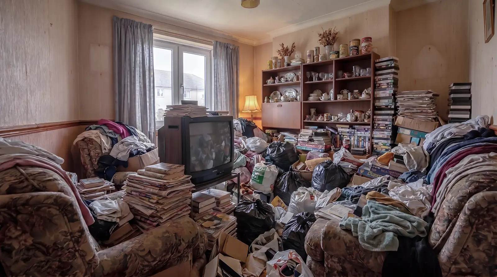 Avant le chantier : Nettoyage extrême Diogène dans une maison autour de Chambord