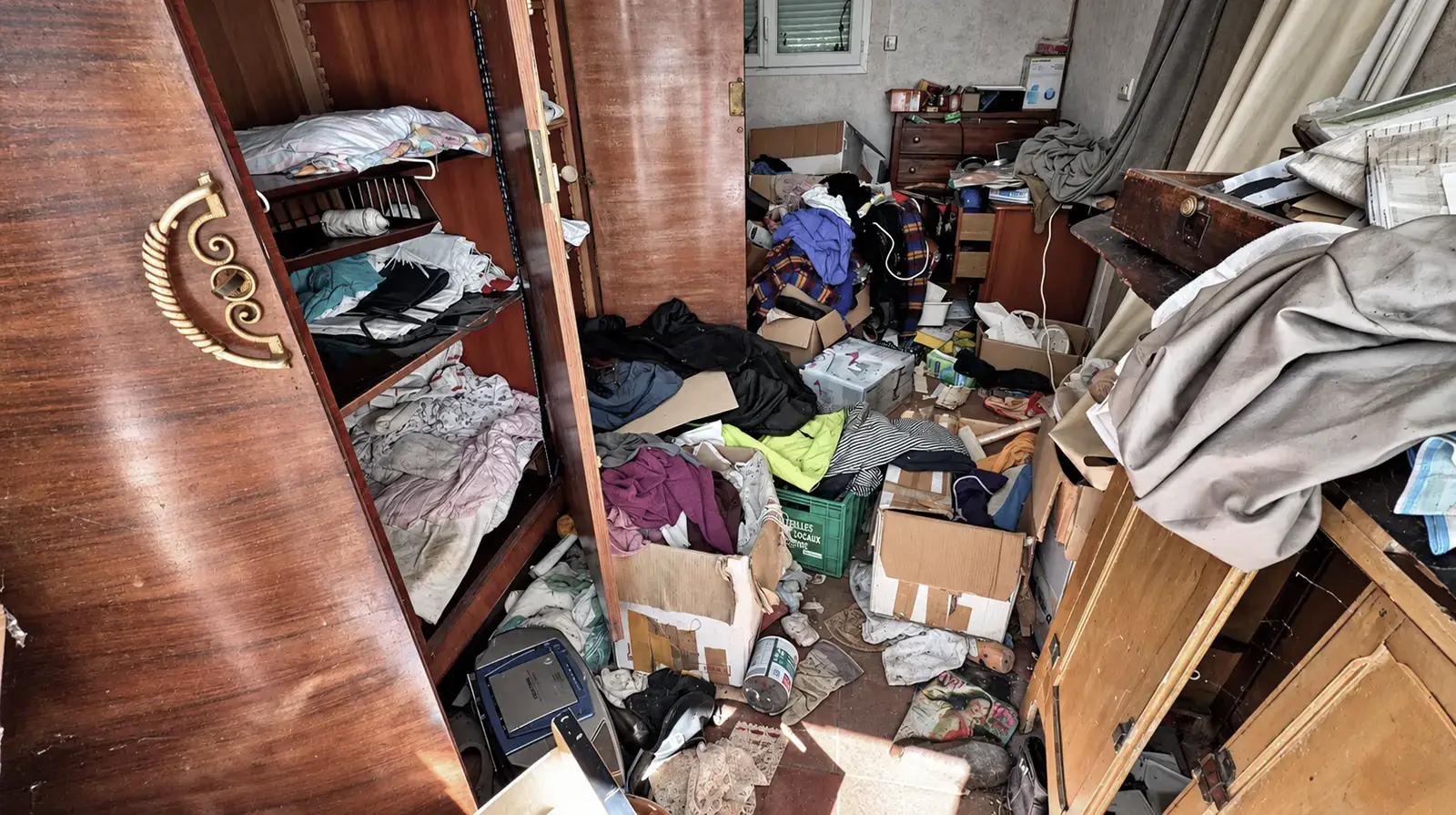 avant le chantier : Nettoyage extrême Diogène dans une maison à Blois