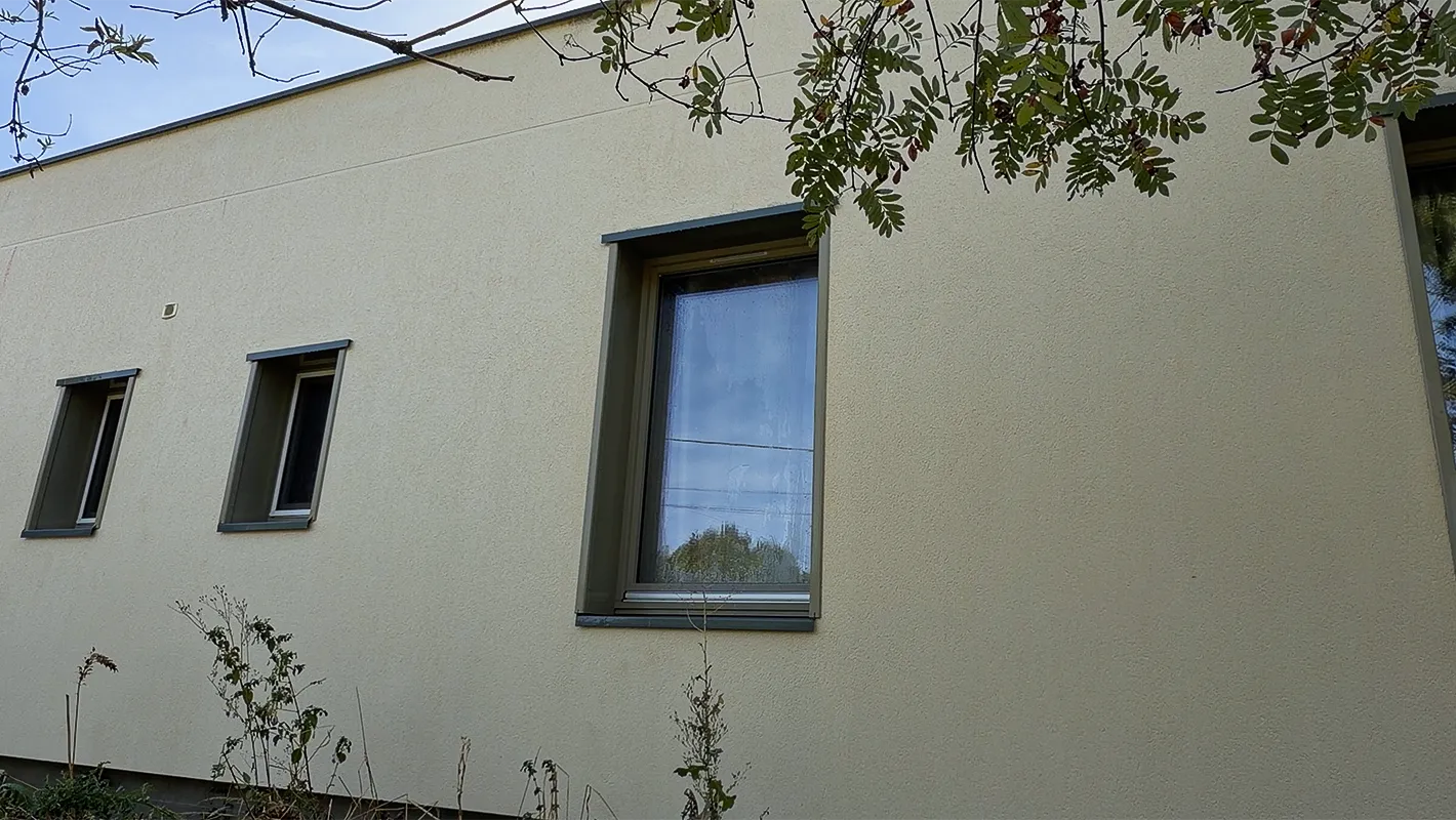 Façade côté jardin après l’intervention : Nettoyage d’une façade à Chaumont-sur-Loire