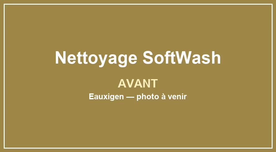 Emplacement provisoire pour la photo avant du service Nettoyage SoftWash
