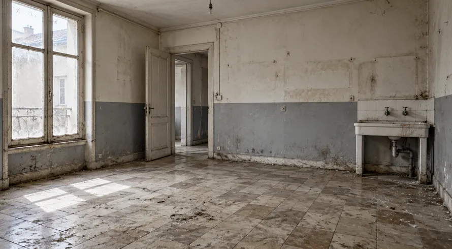 Logement encombré avant une intervention Diogène