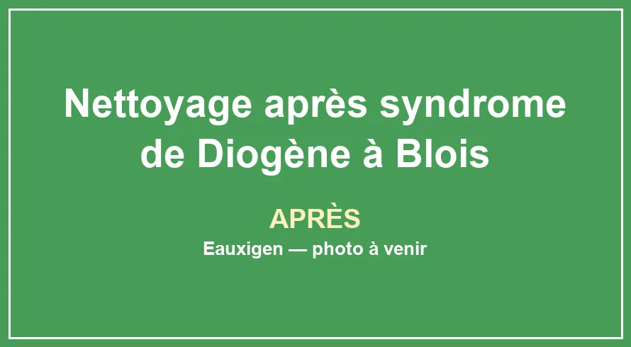 Pièce dégagée après tri, évacuation et nettoyage approfondi