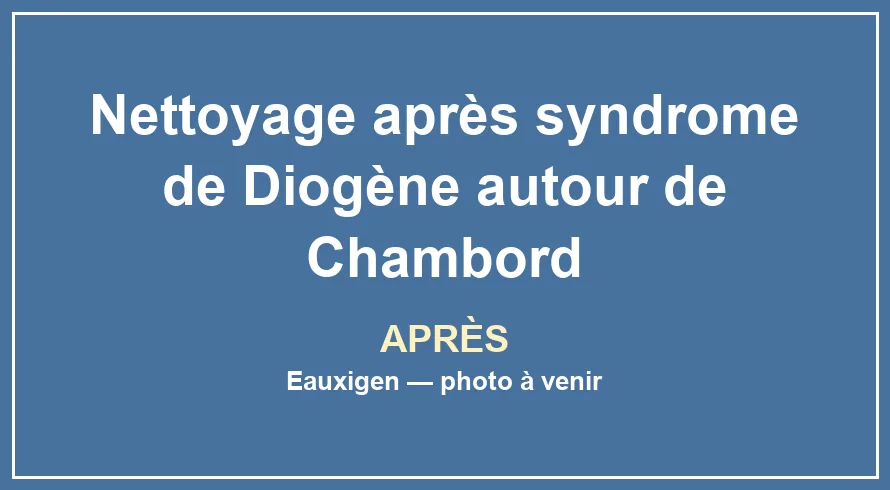 Pièce dégagée après tri, évacuation et nettoyage approfondi