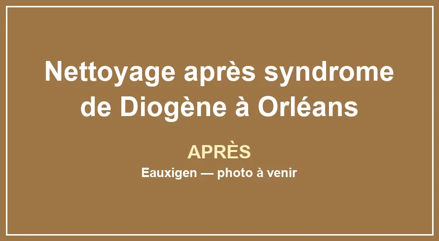 Pièce dégagée après tri, évacuation et nettoyage approfondi