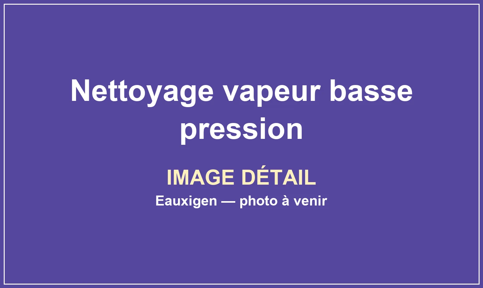 Vue complémentaire du service Nettoyage vapeur basse pression réalisé par Eauxigen