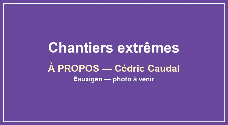 Intervention de nettoyage sur un chantier difficile