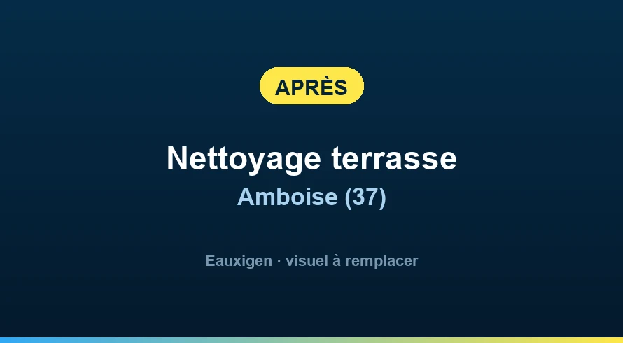 Résultat obtenu — Nettoyage d'une terrasse à Blois Après : Nettoyage d'une terrasse à Blois