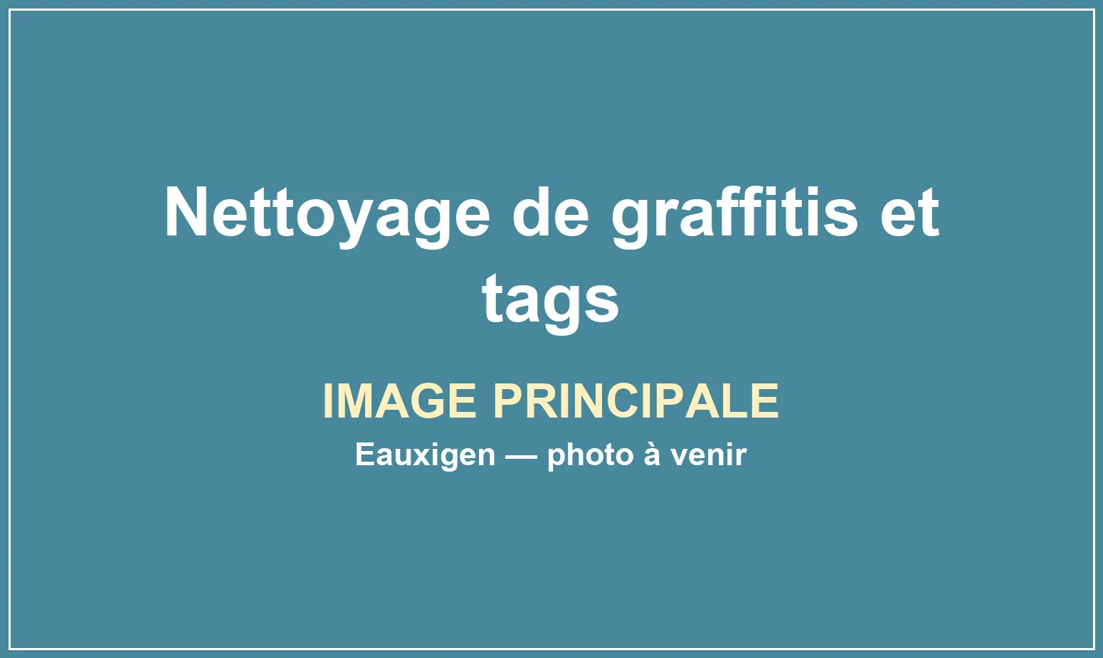 Effacement d’un graffiti sur une façade extérieure