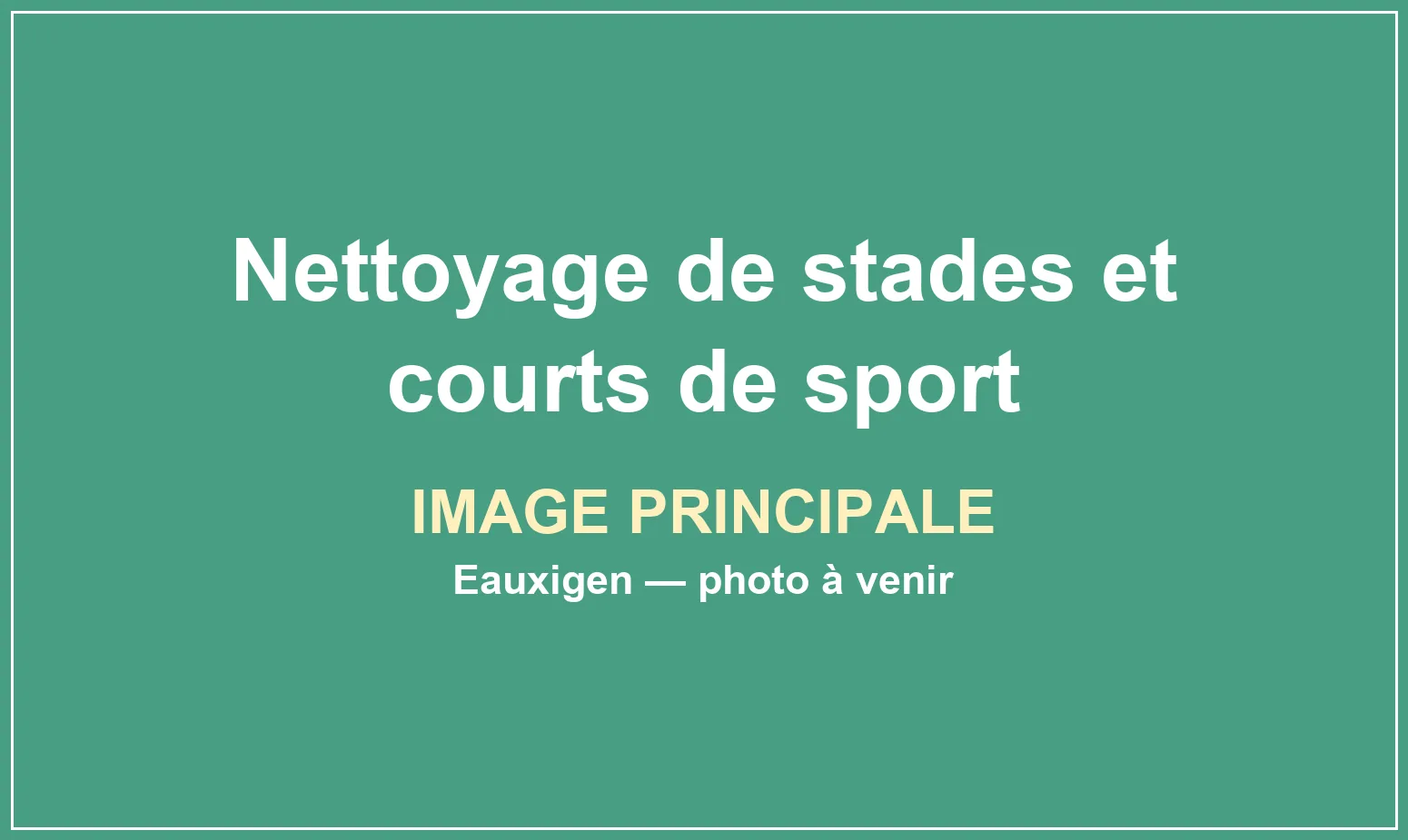 Nettoyage professionnel d’un court et d’équipements sportifs extérieurs