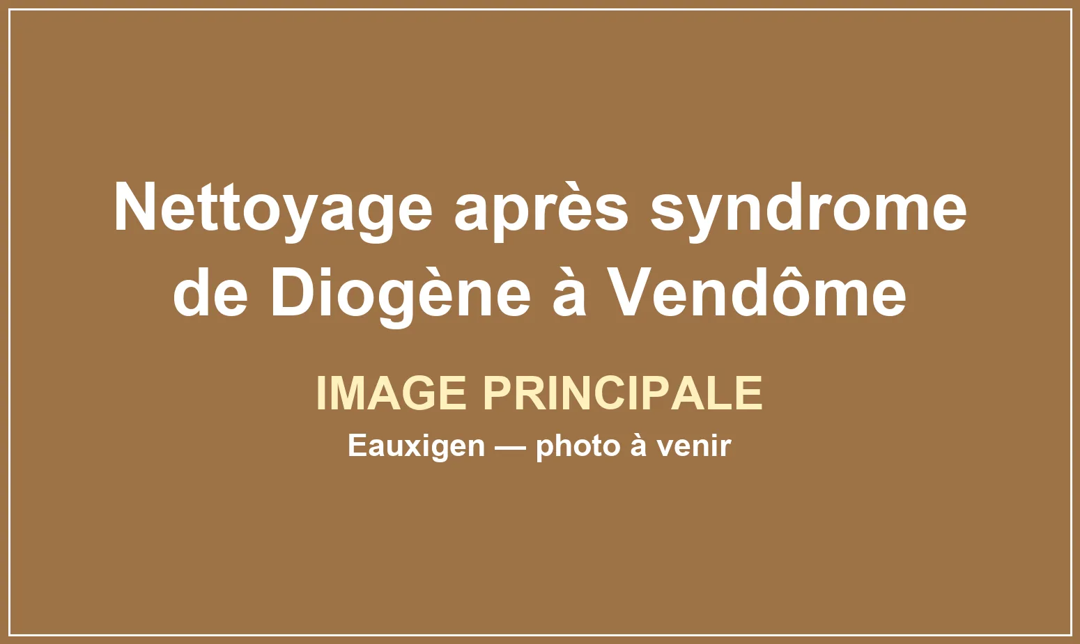 Tri et nettoyage d’un logement encombré à Vendôme